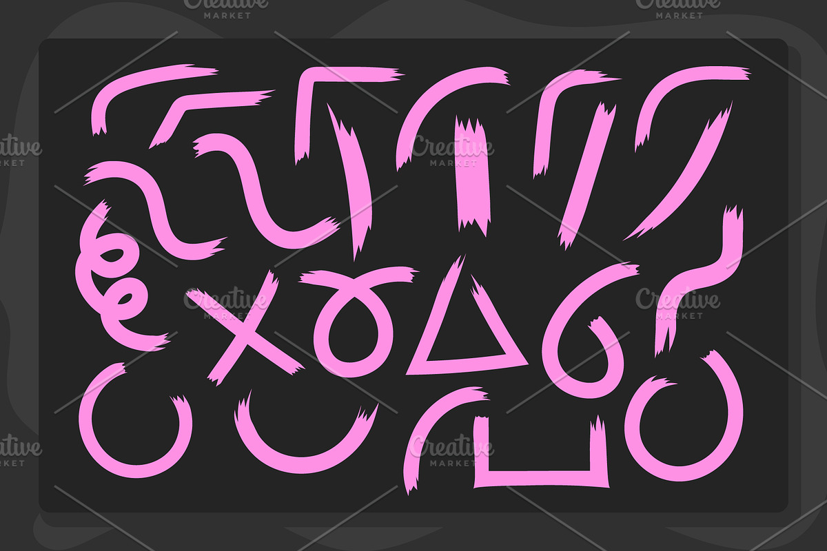 20+ Brush Strokes, a Decorative Illustration by UoaHH (Photo 2 of 2)