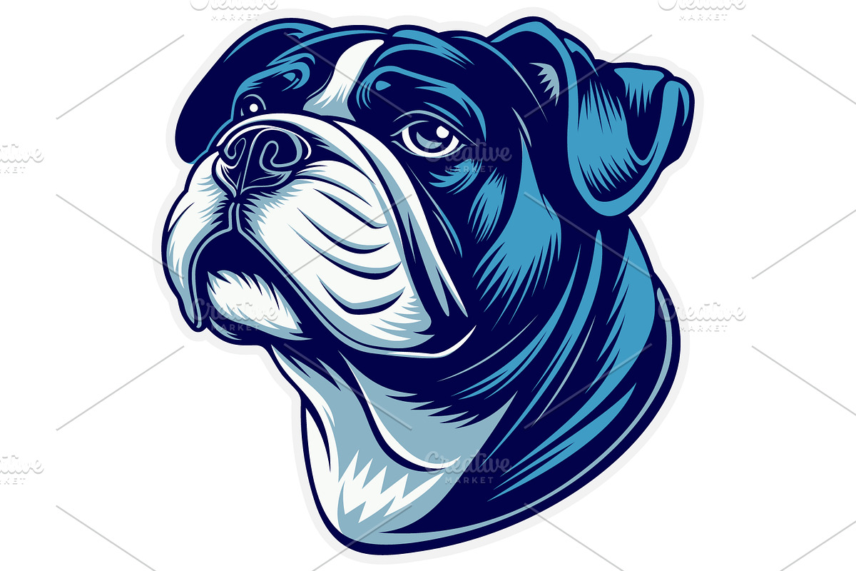 Regal Dog Head Vector Illustration, an Animal Illustration by Ghagra (Photo 2 of 3)