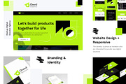 Startup Brand Indentity & Website, an UI Kit Template by Sujun Baidyaa (Thumbnail 1 of 11)