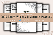 2024 Daily, Weekly & Monthly Planner, a Templates & Theme by KDPISH (Thumbnail 1 of 5)