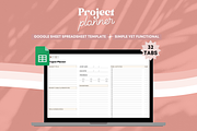 Spreadsheet Simple Project Planner, a Templates & Theme by bellaROSEworkshop (Thumbnail 4 of 6)