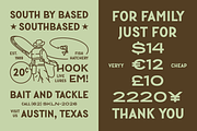 SFC Southbased, a Sans Serif Font by Skilline Supply Co. (Thumbnail 3 of 5)