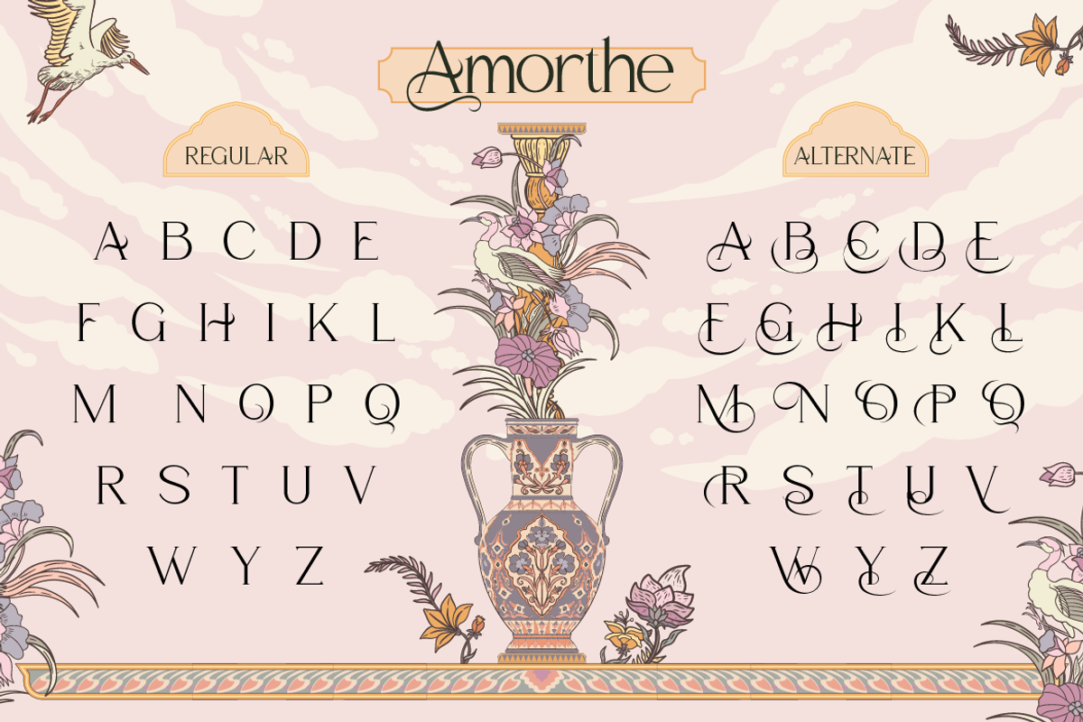 Amorthe, a Serif Font by Burntilldead (Photo 4 of 12)