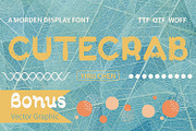Cute Crab Display Font + Bonus, a Font by Yiru Chen Studio (Thumbnail 1 of 16)
