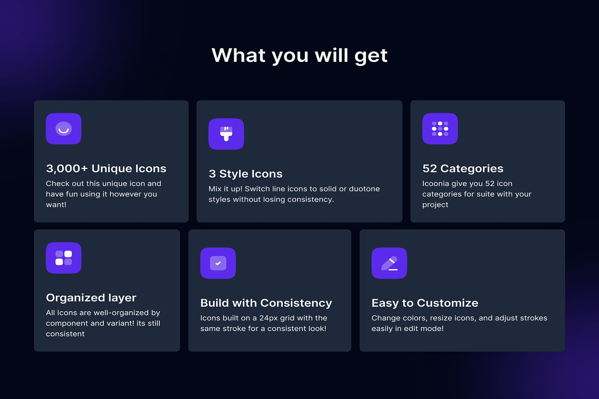 Icoonia Pro 10.000 Ultimate Icons, a Solid Icon by Lumina_ui_ux202 (Photo 1 of 6)
