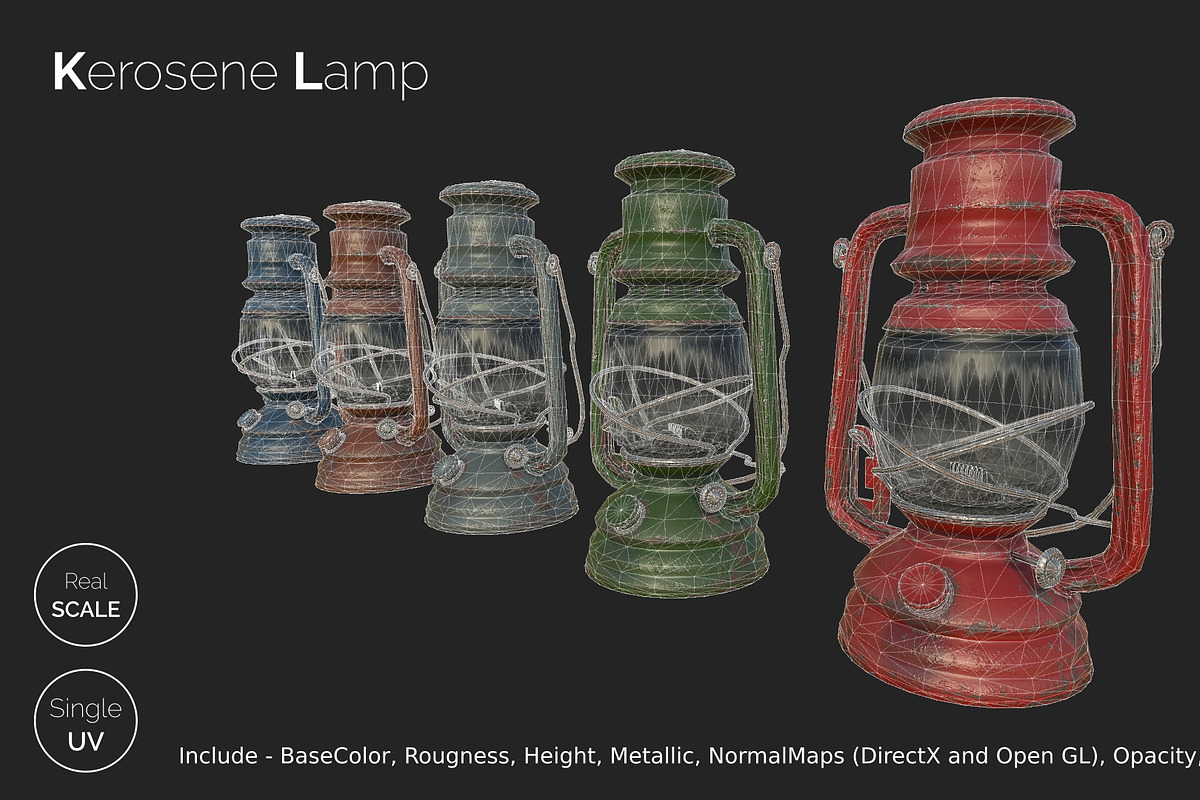 Old Kerosene Lamp, an Object 3D Model by !rina (Photo 18 of 18)