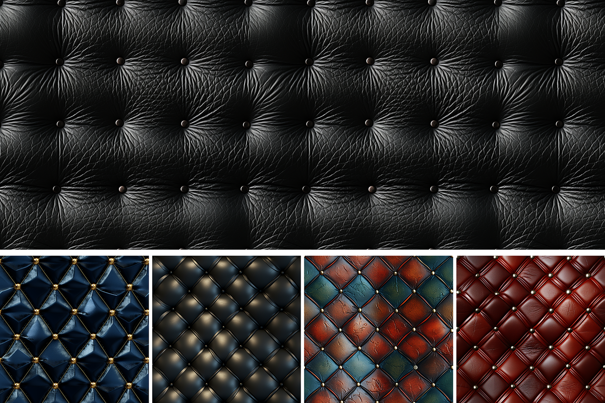 Tufted Leather Seamless Patterns, a Pattern Graphic by Digidz (Photo 3 of 5)