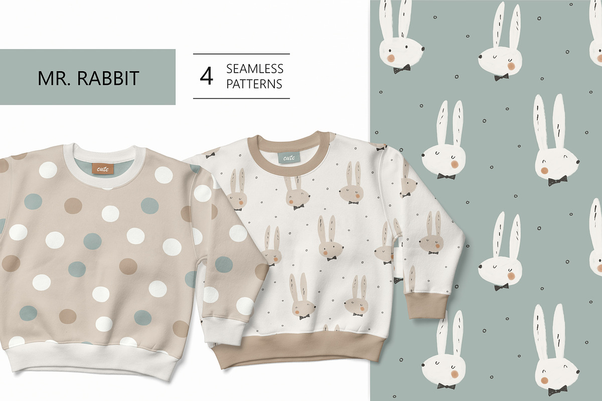 Mr. Rabbit, a Pattern Graphic by Olena Kuznietsova (Photo 1 of 11)
