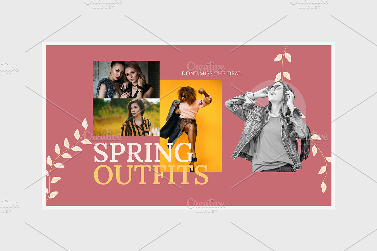 Spring Fashion YouTube Thumbnail, a Social Media Template by hekenostudio (Photo 3 of 4)