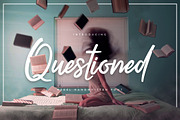 Questioned, a Script Font by Font Bundles (Thumbnail 1 of 3)