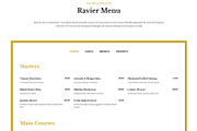 Ravier Restaurant Food Bar Theme, a WordPress Template by MatchThemes (Thumbnail 2 of 4)