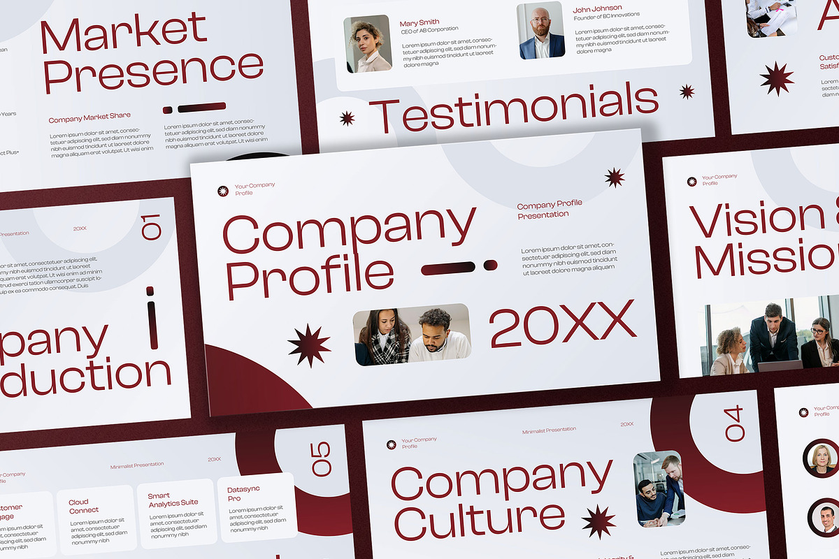 Company Profile Presentation, a Presentation Template by Aiyari Graphic (Photo 1 of 5)