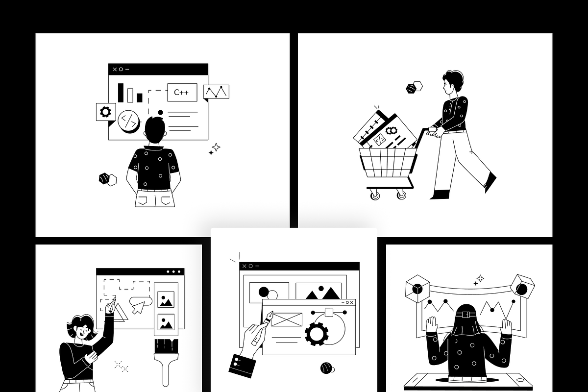 Technology and Web Development, a Technology Illustration by Prosymbols (Photo 10 of 11)