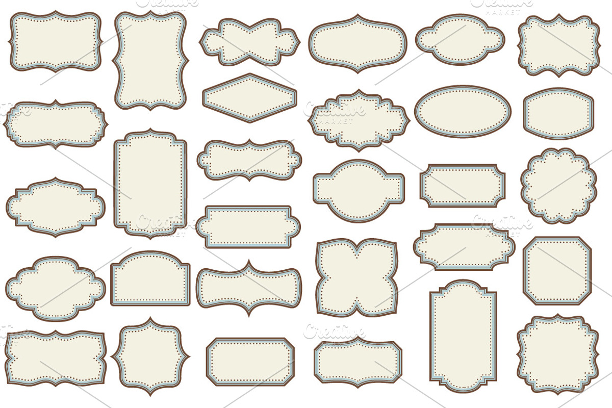 30 color frames in 6 styles - PNG, an Object Graphic by Wild Rose (Photo 3 of 8)