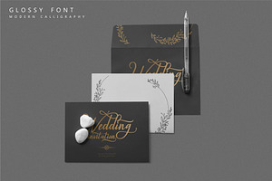 Glossy Script Font