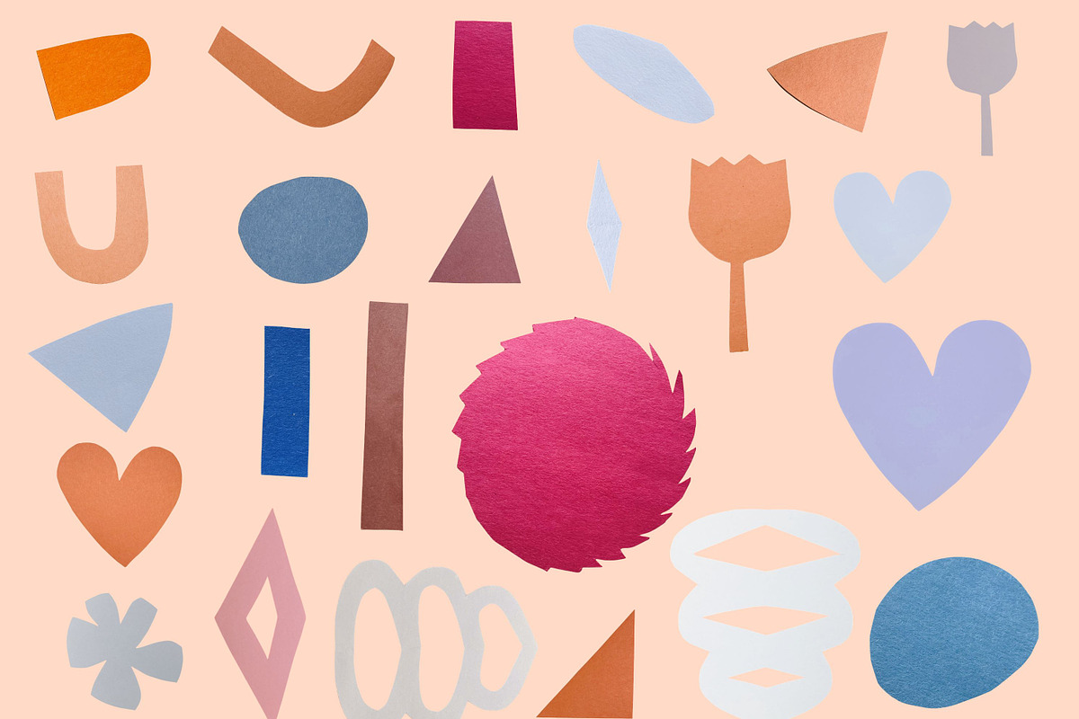 Paper Cut Out Shapes and Words, an Object Graphic by Eryn Rose Design (Photo 13 of 18)