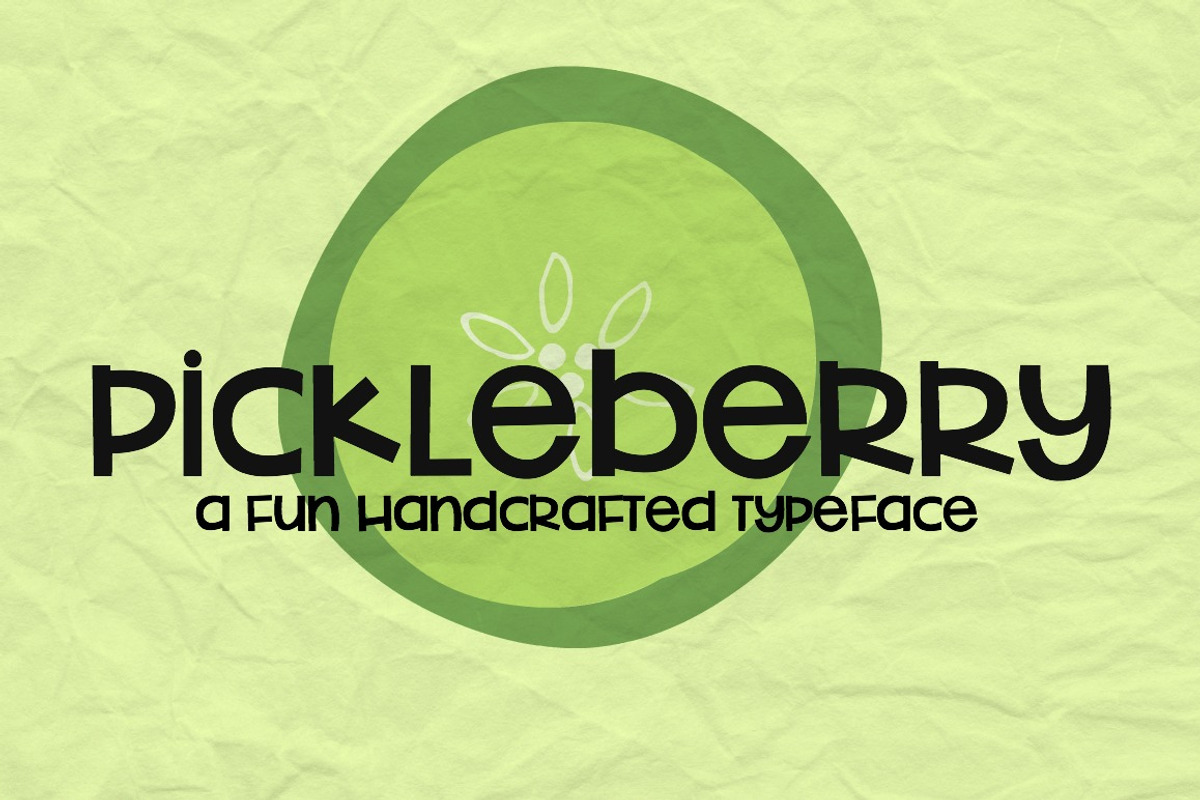 NEW!! Pickleberry Font preview 2