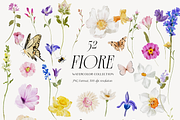 FIORE Bright watercolor flowers, a Decorative Illustration by Grace Noboa Illustrations (Thumbnail 16 of 17)