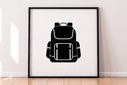 Backpack Silhouette SVG, an Object Illustration by newminddesign (Thumbnail 4 of 5)