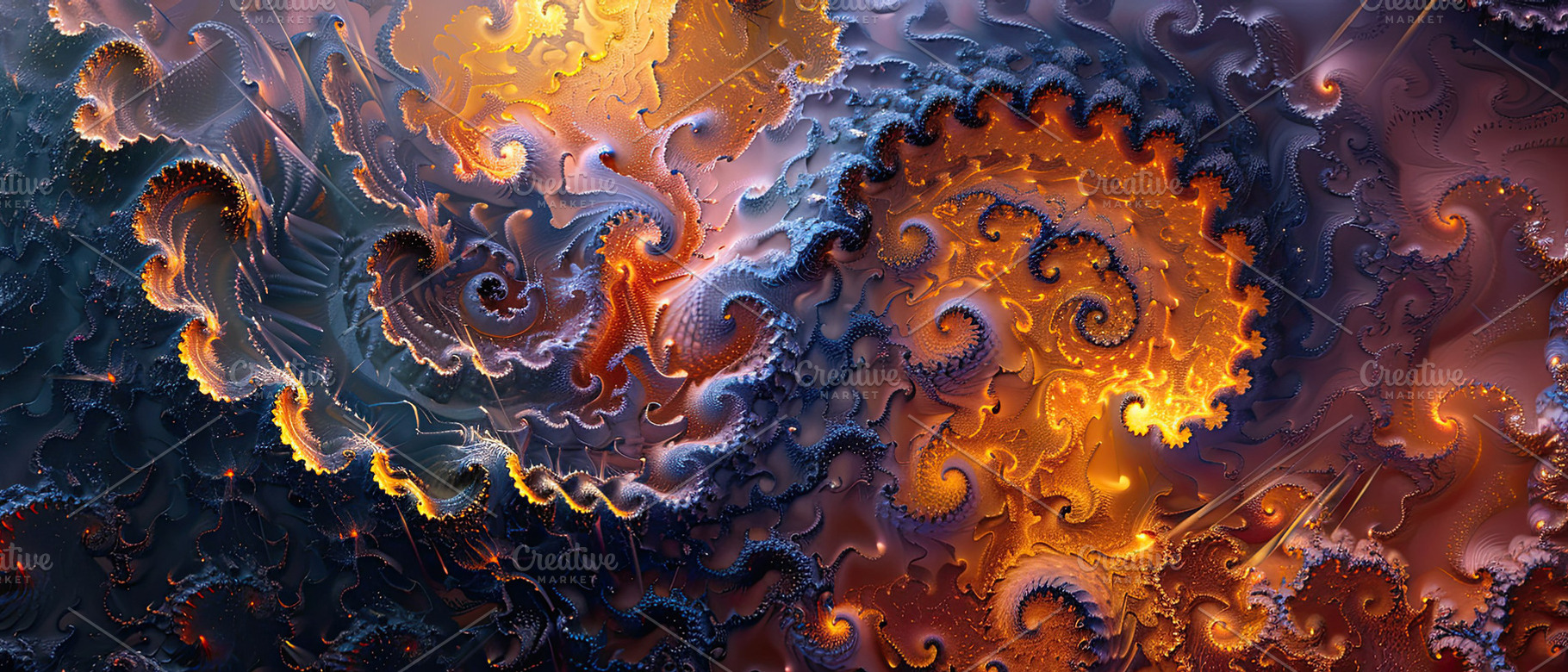 Digitally generated fractal , Genera, a Photo by LOGOCREATIVE