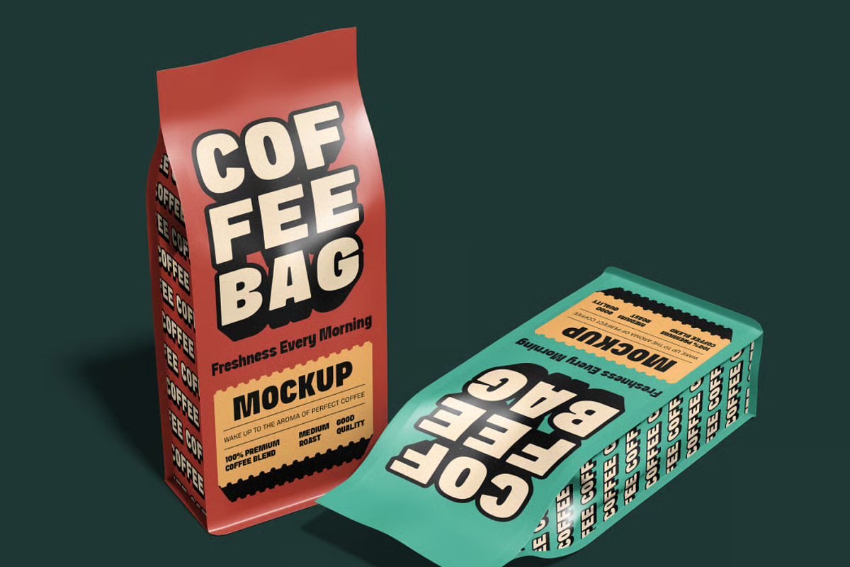 Artisan Coffee Bag Mockup Set, a Packaging Mockup by graphicsauce (Photo 1 of 3)