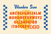 Vilanders - Vintage Stamp Font, a Script Font by Edignwn Type (Thumbnail 8 of 10)