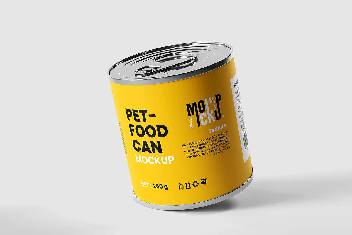 Pet Food Can Mockup, a Packaging Mockup by Artnivora.Std (Photo 4 of 5)