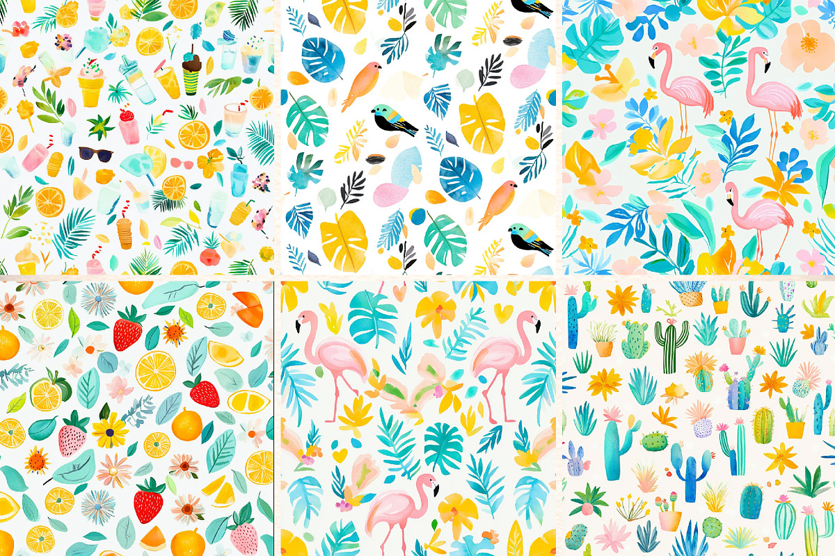 Summer Seamless Pattern, a Pattern Graphic by Digital Artistic99 (Photo 4 of 8)