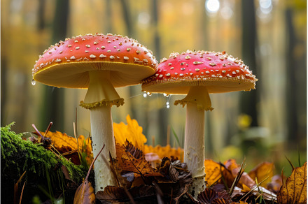 Iconic Amanita muscaria mushroom, a Nature Photo by Ylivdesign