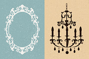 Baroque interior set, a Decorative Illustration by El Design (Thumbnail 3 of 3)