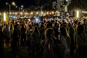 Crowd enjoying a candombe music concert in the historic ciudad v, a Person Photo by DanFLCreativo
