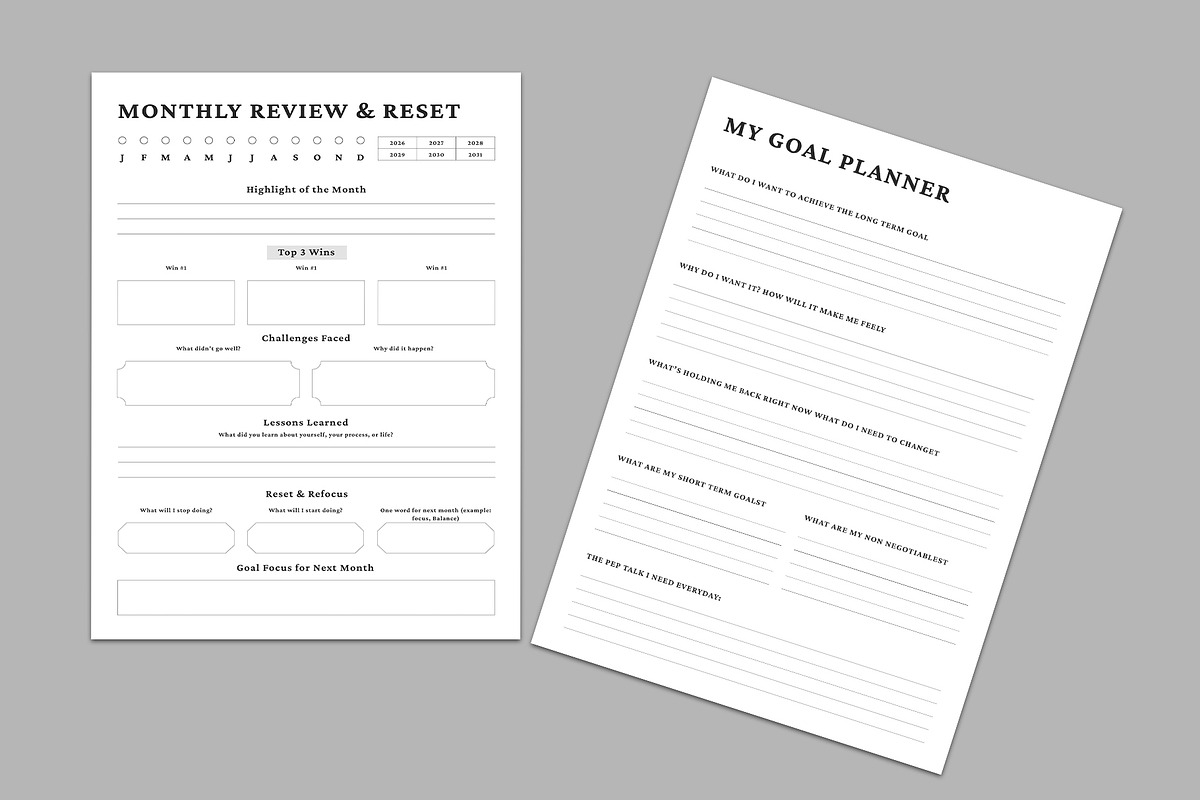 Planner Bundle Pack, a Stationery Template by Design Zone (Photo 5 of 6)
