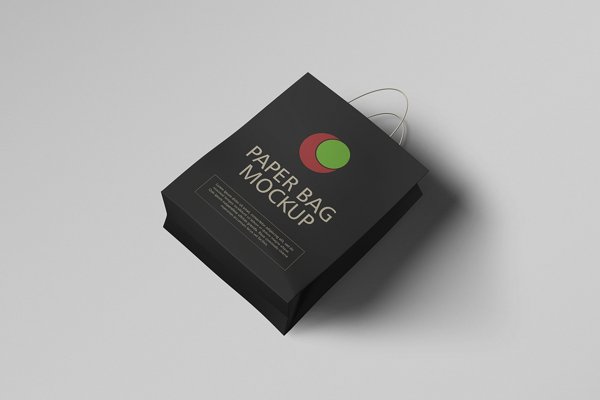 Paper Bag Mockup, a Packaging Mockup by Tahtagraphic (Photo 4 of 4)