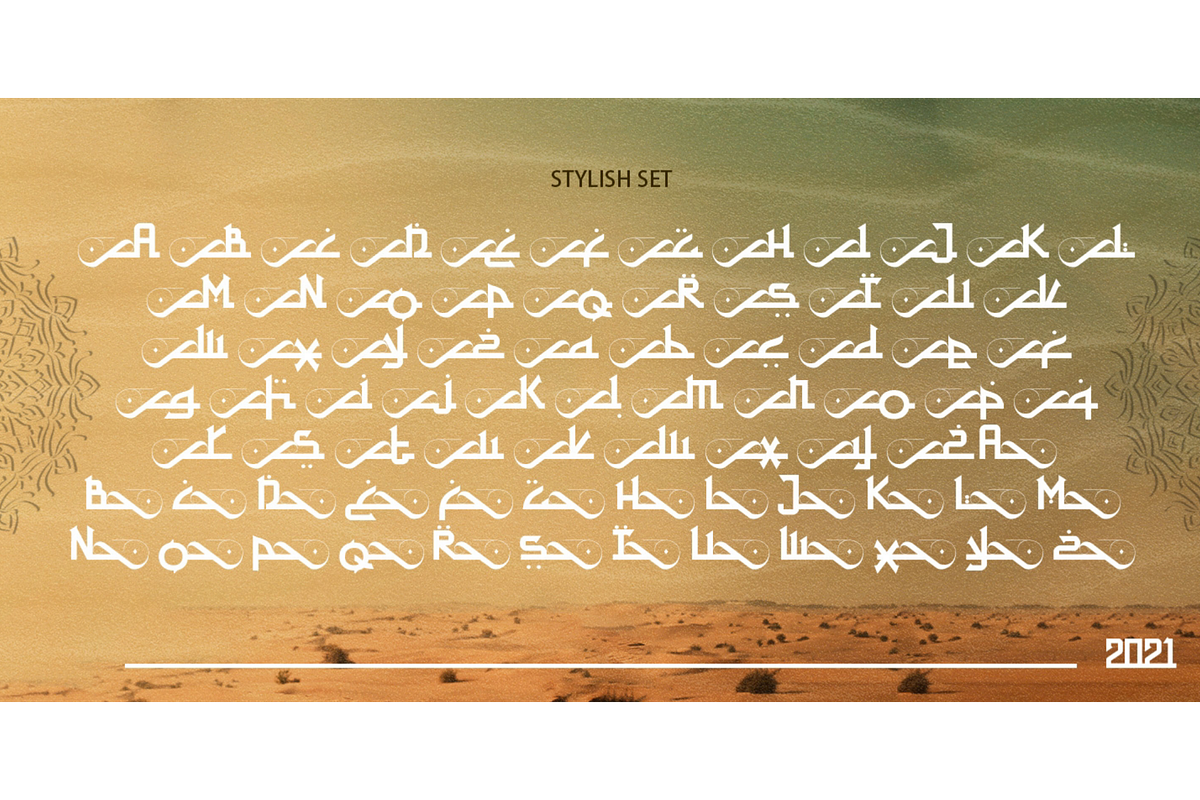 Aulian - Arabic Font, a Symbol Font by Saxofont (Photo 8 of 10)