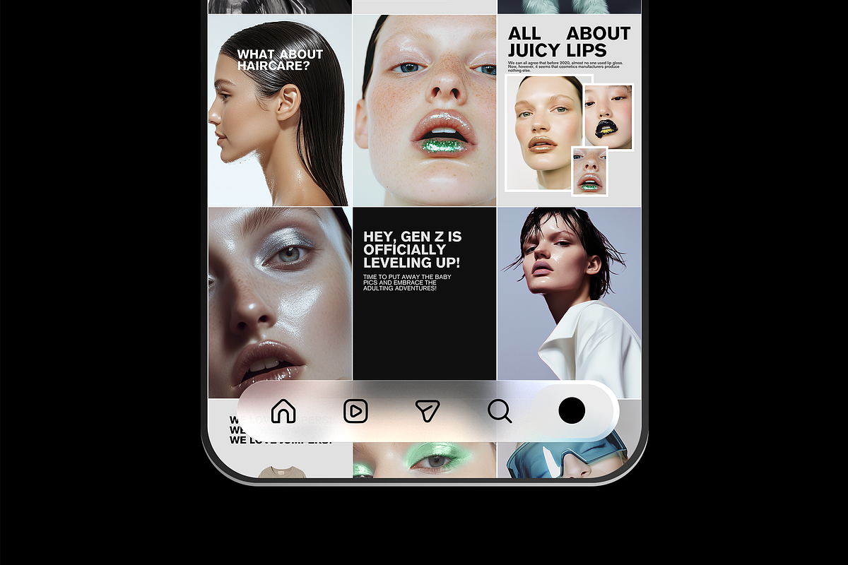 Instagram Mockups - 2026 Liquid Bar, an iPhone Mockup by Aire Studio (Photo 2 of 8)