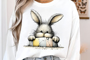 Quirky easter bunny bundle, an Illustration by SinaCreation (Thumbnail 10 of 11)