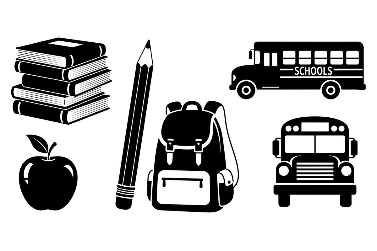 Back To School Silhouette Bundle, an Illustration by Designer_Momina (Photo 32 of 51)