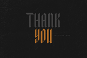 Kingslayer - Modern Blackletter Font, a Blackletter Font by FactoryType Studio (Thumbnail 10 of 10)