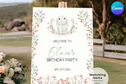 Easter First Birthday Welcome Sign, an Invitation Template by Digital_Mind (Thumbnail 1 of 5)
