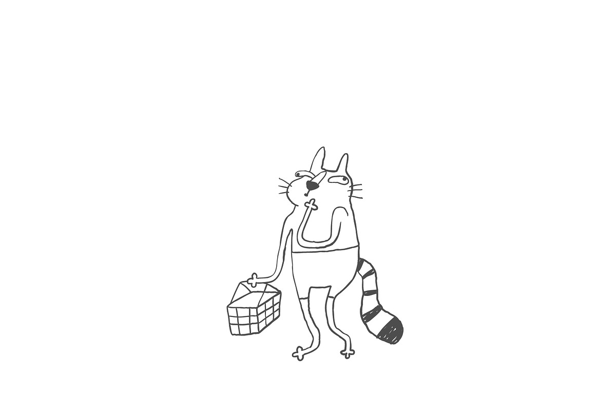 Sarcastic Shopping Cats Clipart, an Illustration by Anastasiya Klempach (Photo 5 of 7)