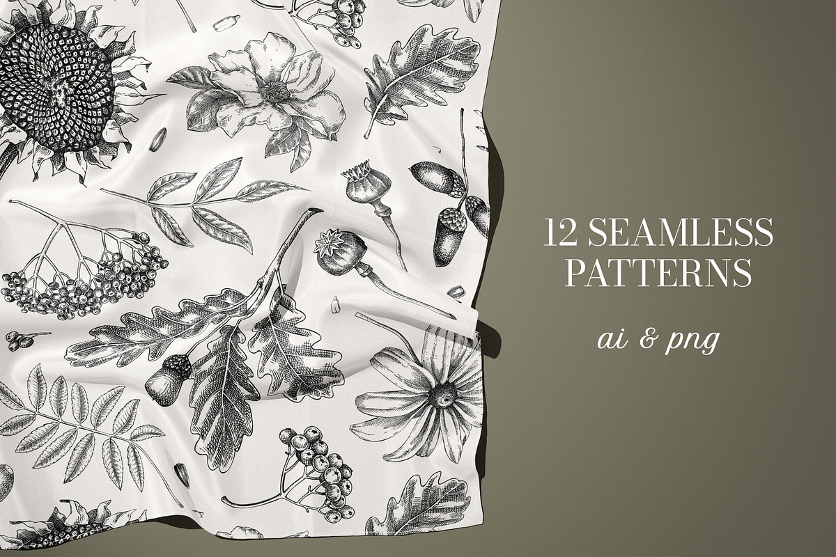 Autumn Heritage Botanical Collection, a Seasonal Illustration by Yevheniia (Photo 10 of 13)