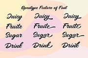 Mangotea - Script Font, a Script Font by FHFont (Thumbnail 2 of 6)