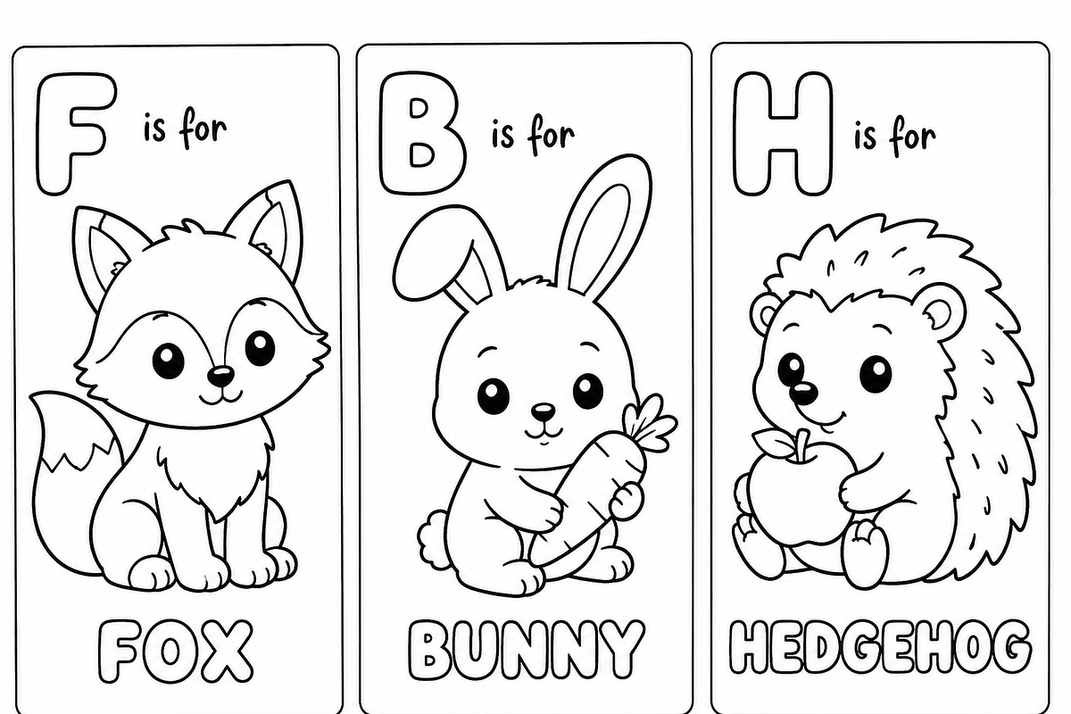 Mush Mini Fox Moments Coloring Book, an Animal Illustration by Design Zone (Photo 4 of 5)
