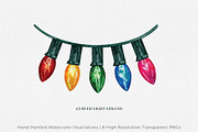 Holiday Lights Watercolors, an Illustration by Jeanette Pidi Design (Thumbnail 3 of 6)