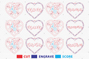 Mom Flowers Heart Ornaments Svg, a Pattern Graphic by Lasercutiny (Thumbnail 2 of 2)
