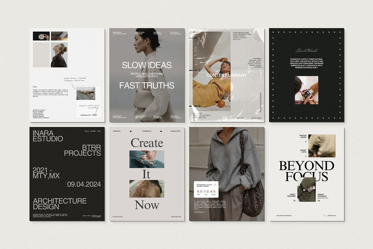 FOLD | Social Media Kit (III), a Social Media Template by Pixel Grid (Photo 8 of 10)