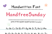 Handwritten Font - HandfreeSunday, a Handwritten Font by ZoloDesignHub (Thumbnail 9 of 11)