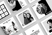 The Black & White Instagram Template, a Social Media Template by thetrendytemplate (Thumbnail 2 of 5)
