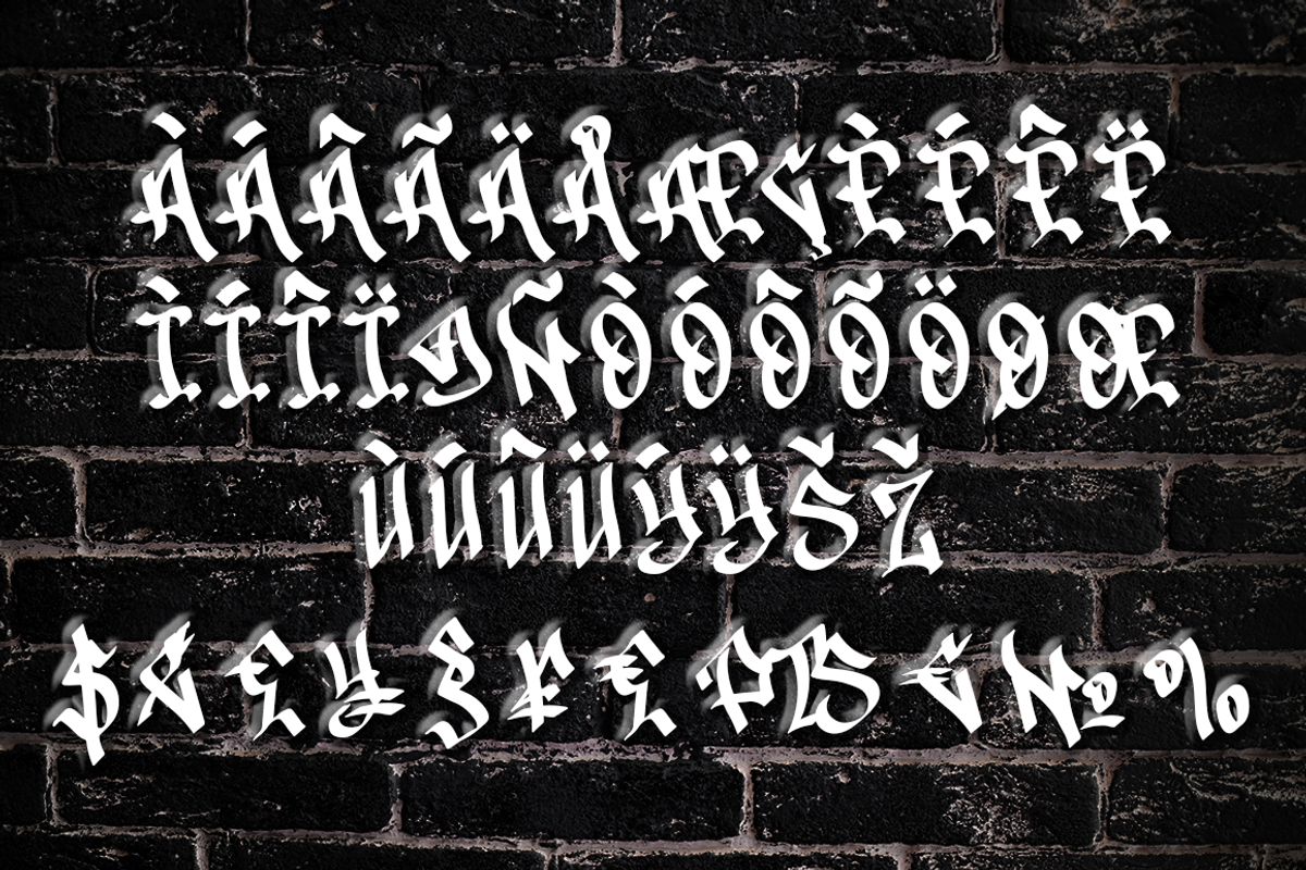 Drone Spray a Funky Graffiti Style, a Blackletter Font by Haksen (Photo 8 of 8)