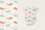 Cute whales, a Pattern Graphic by Olena Kuznietsova (Thumbnail 5 of 9)